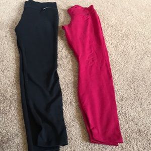 Two pairs of Nike leggings